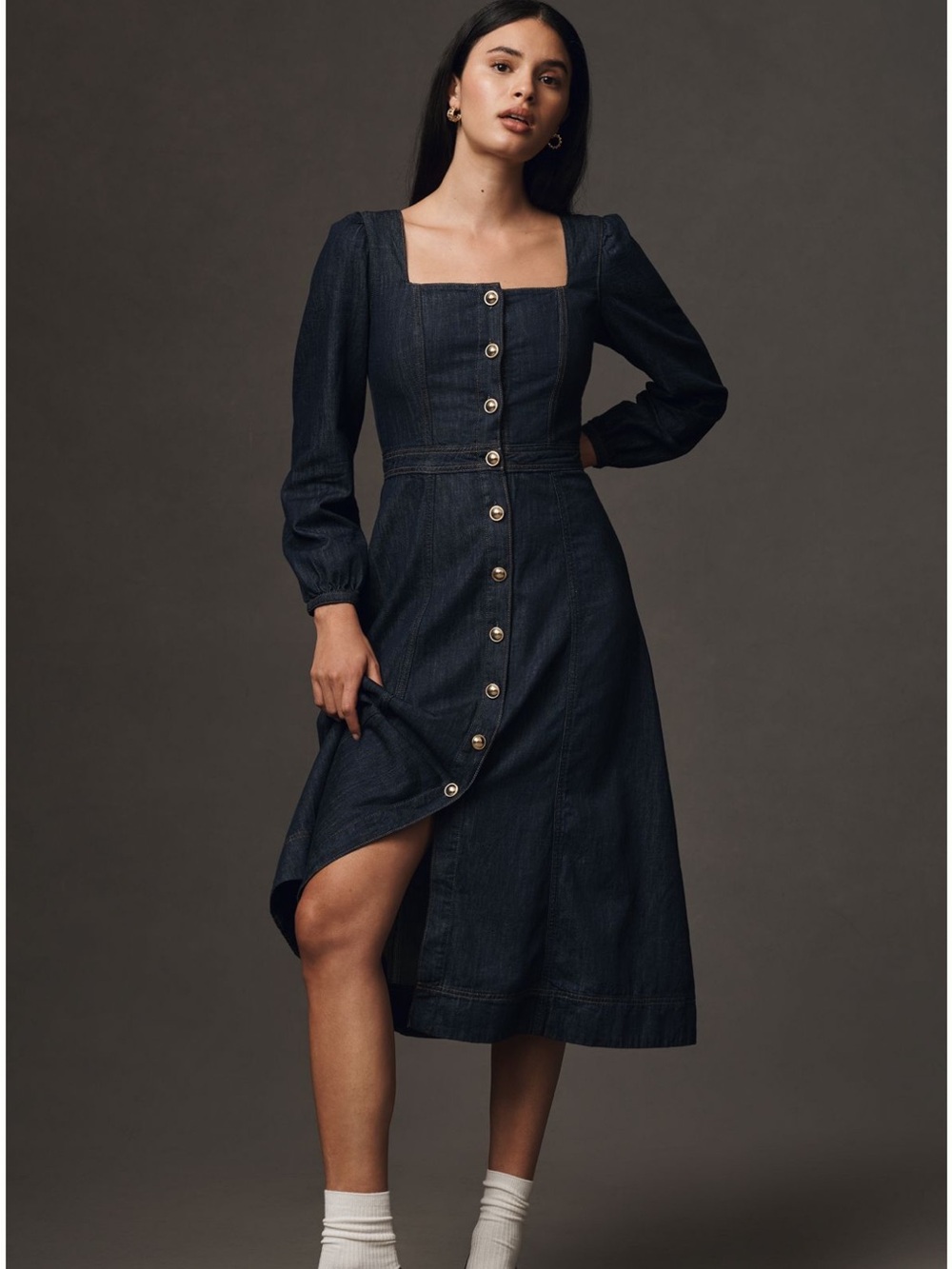 Reformation Denim Dress Size 8